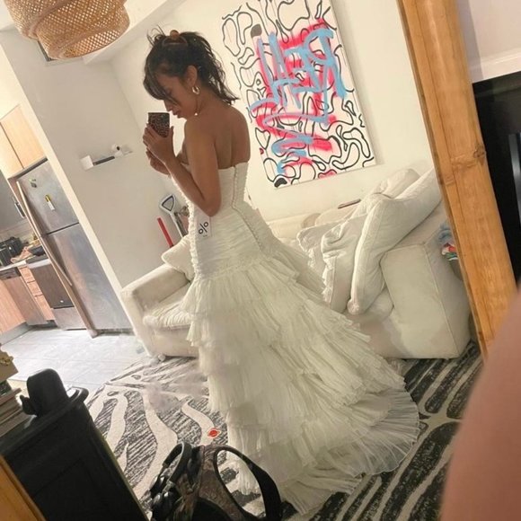 NWT ROSA CLARA WEDDING GOWN UNALTERED SAMPLE - Picture 8 of 16